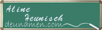 Aline Heunisch Visitenkarte
